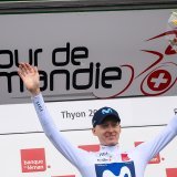 Matteo Jorgenson, ici en 2023 à Thyon 2000, a remporté Paris-Nice KEYSTONE/JEAN-CHRISTOPHE BOTT